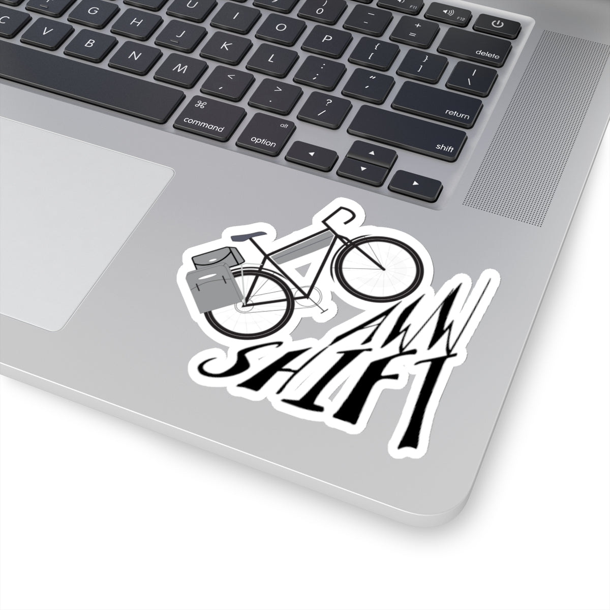 Aww Shift Bicycling Kiss-Cut Stickers